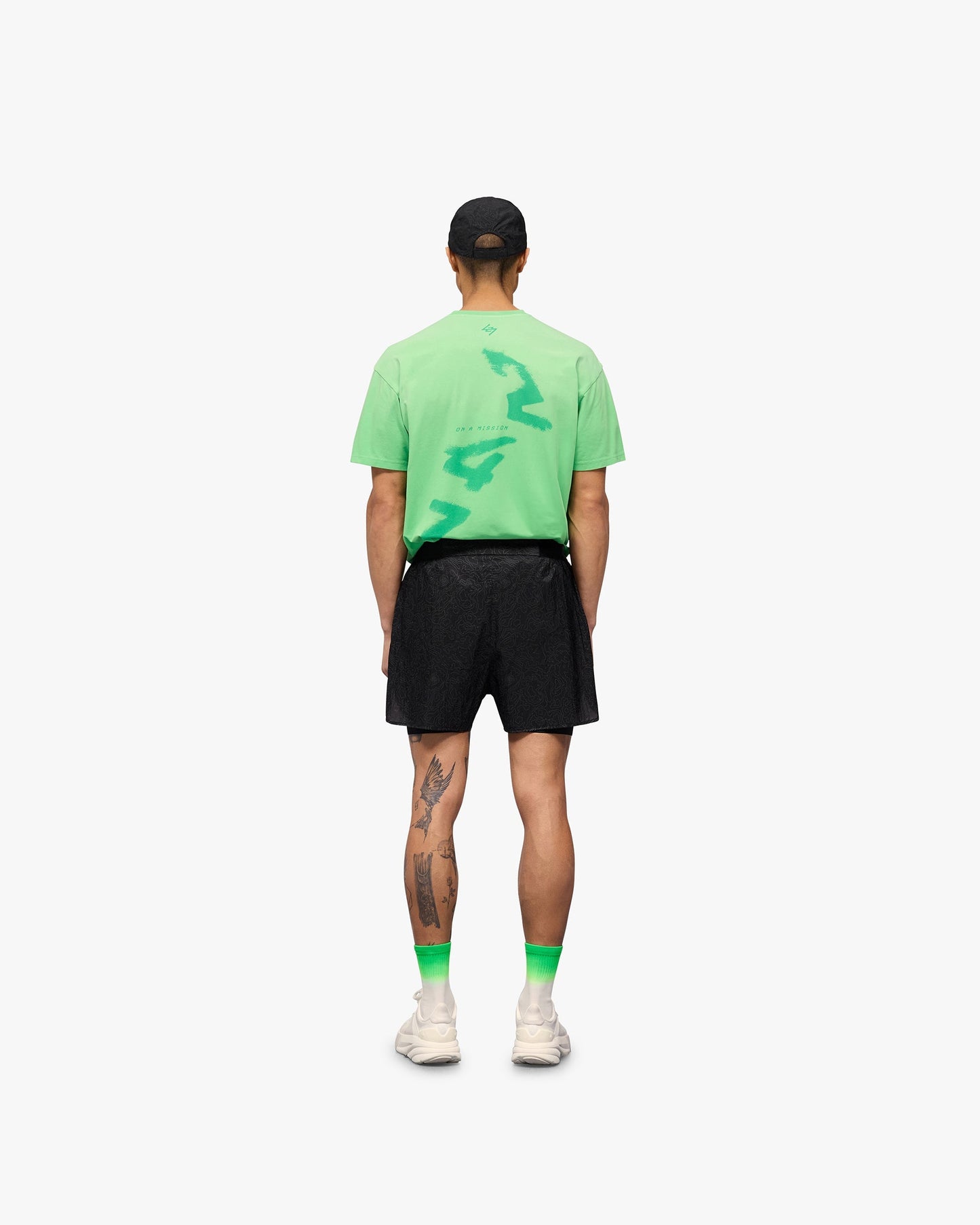 247 Contour 2-In-1 Run Shorts - Black