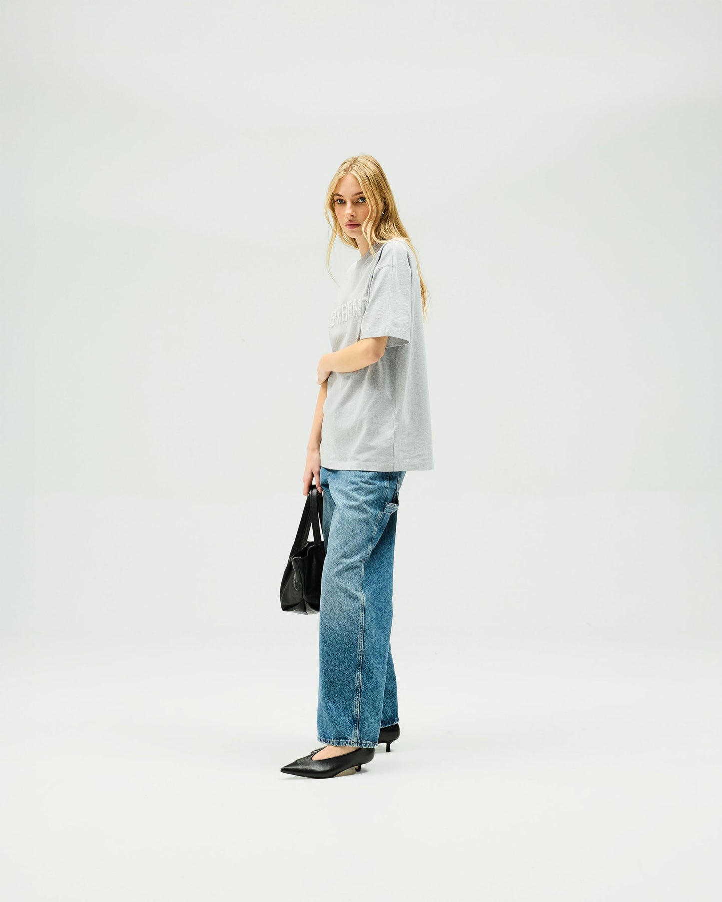 Owners Club Boyfriend T-Shirt - Grey Marl