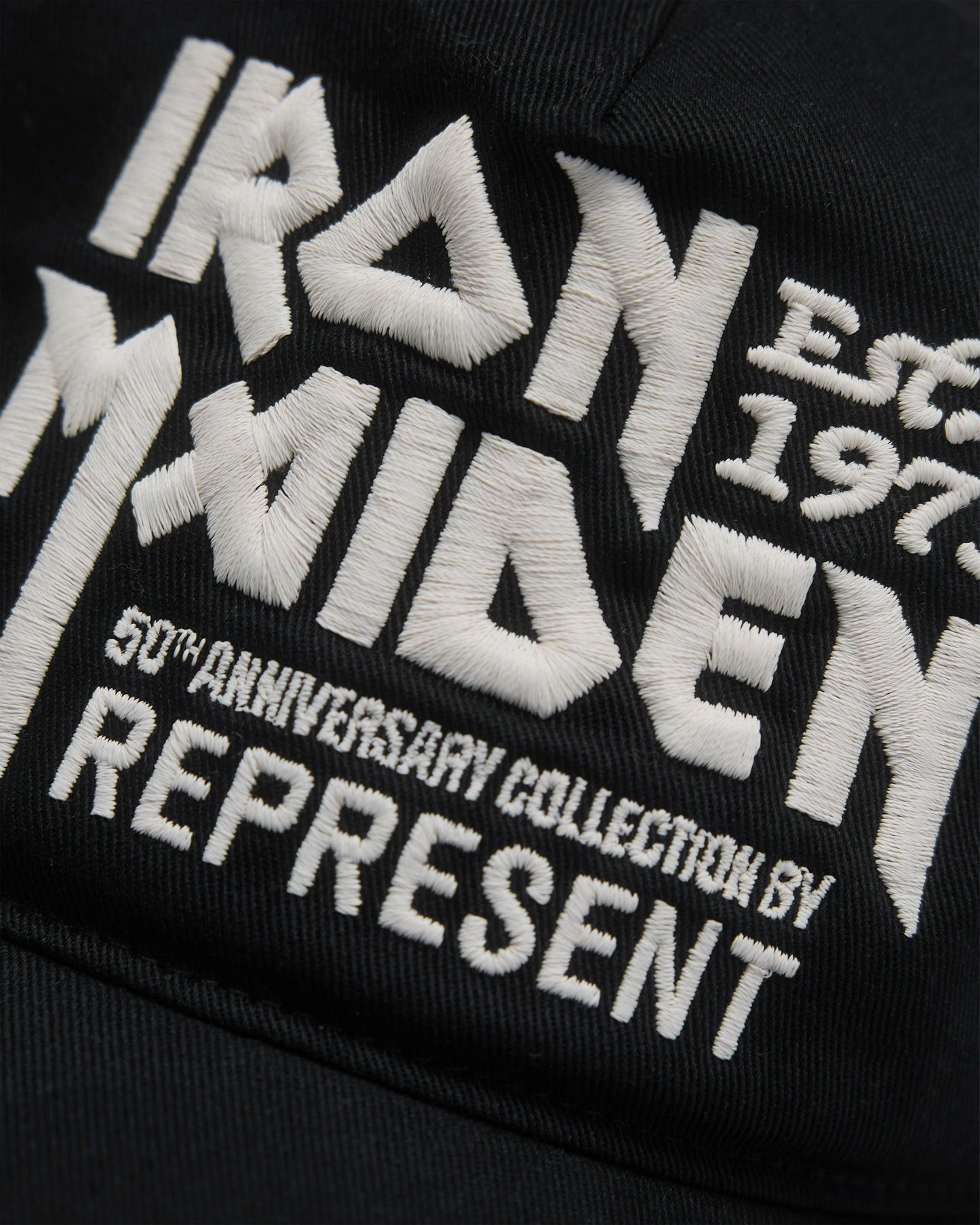 Represent X 47 X Iron Maiden Anniversary Trucker Cap - Washed Black