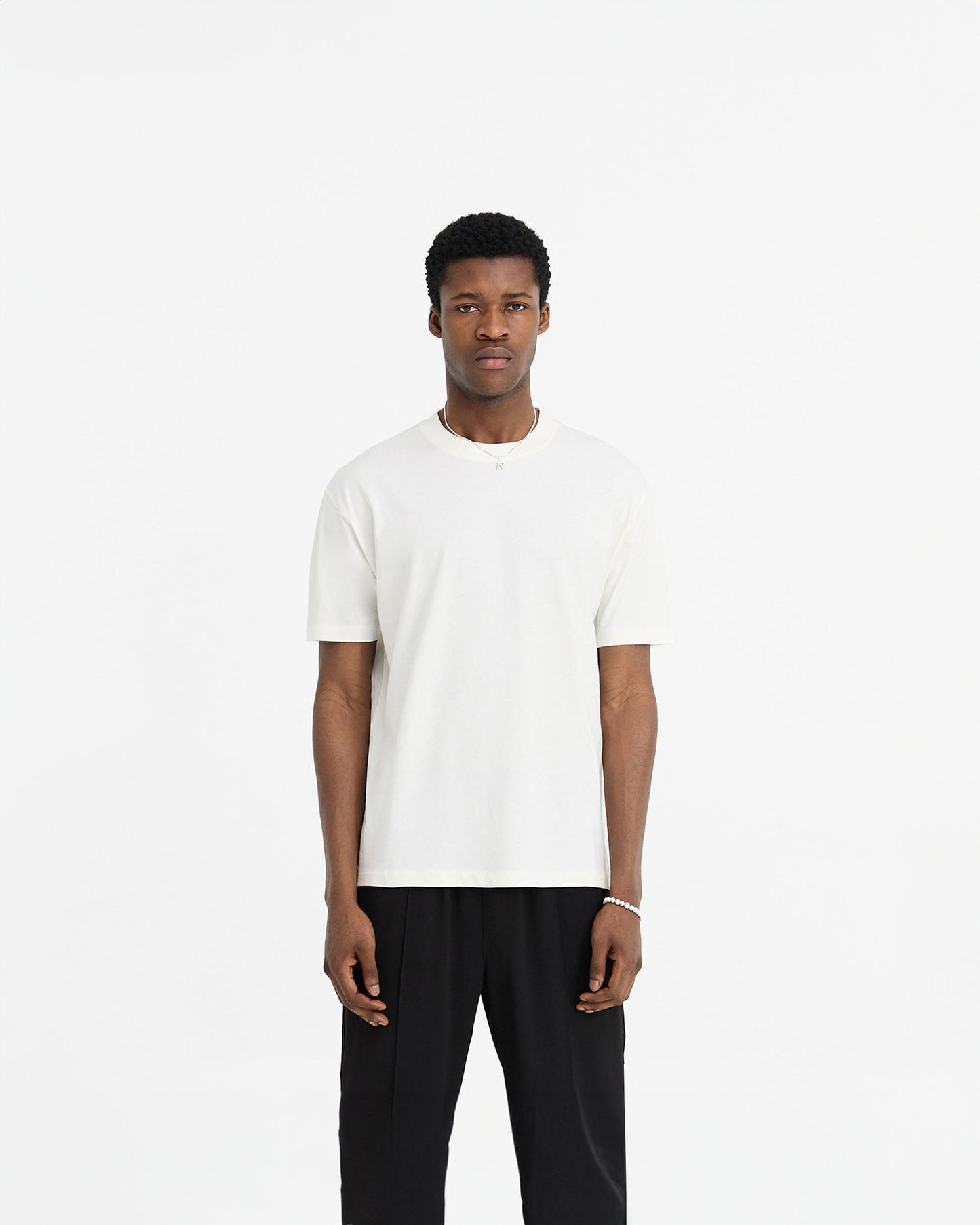 Initial T-Shirt - Flat White