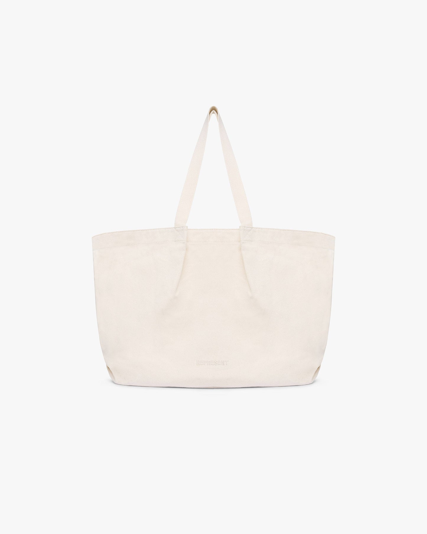 Canvas Pleat Large Tote - Pistachio Shell