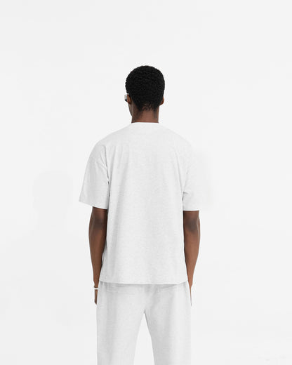 Initial Oversized T-Shirt - Ice Grey Marl