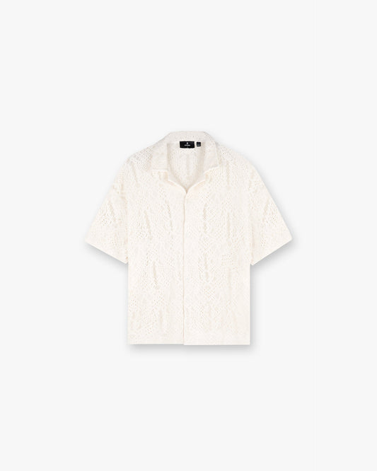 All Over Crochet Shirt - Off White
