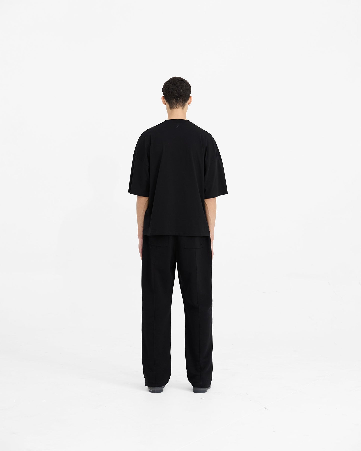 Initial Boxy T-Shirt - Black
