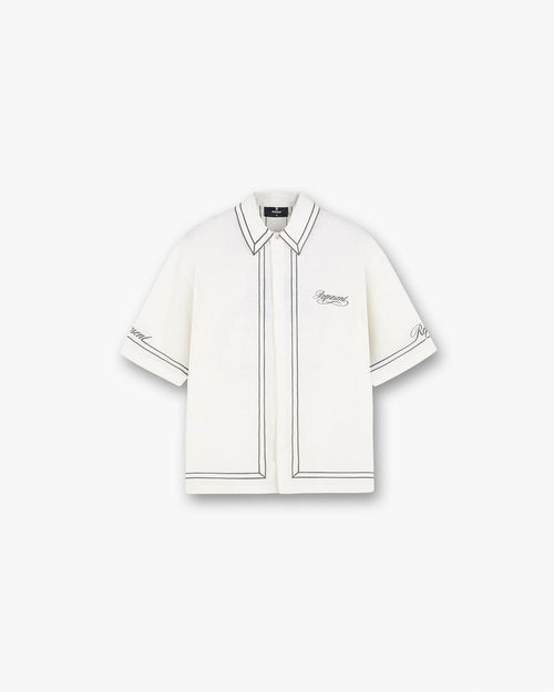 Border Shirt - Whisper White