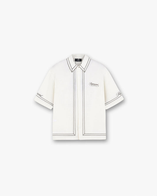 Border Shirt - Whisper White