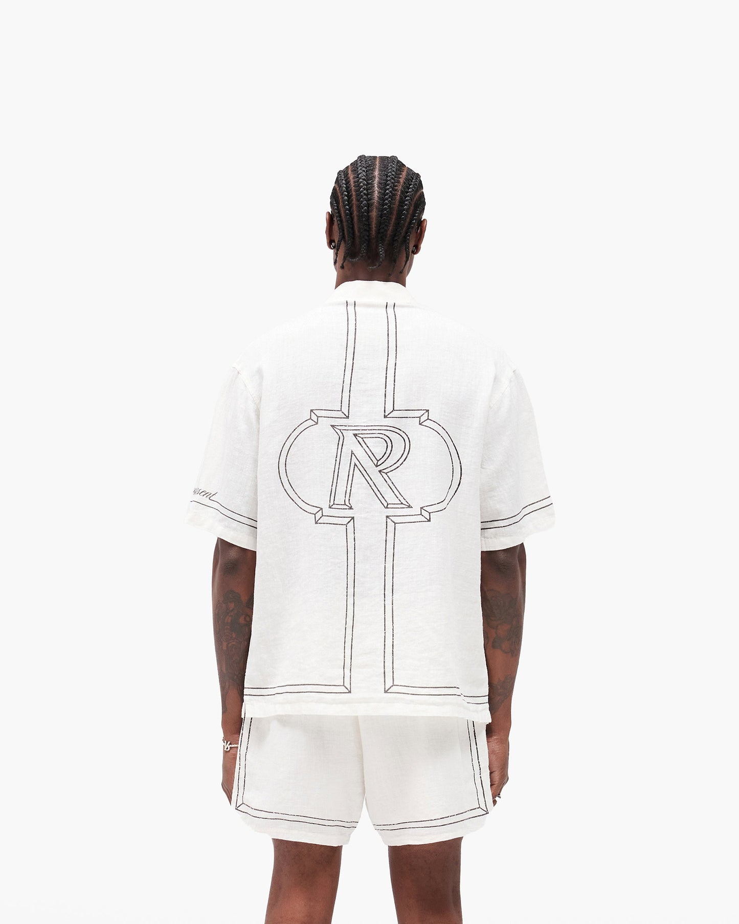 Border Shirt - Whisper White