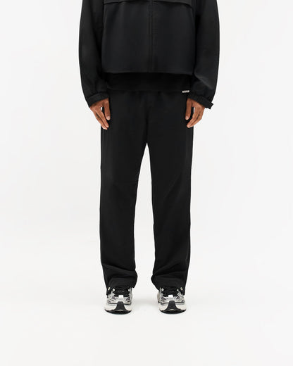 Initial Nylon Track Pant - Black