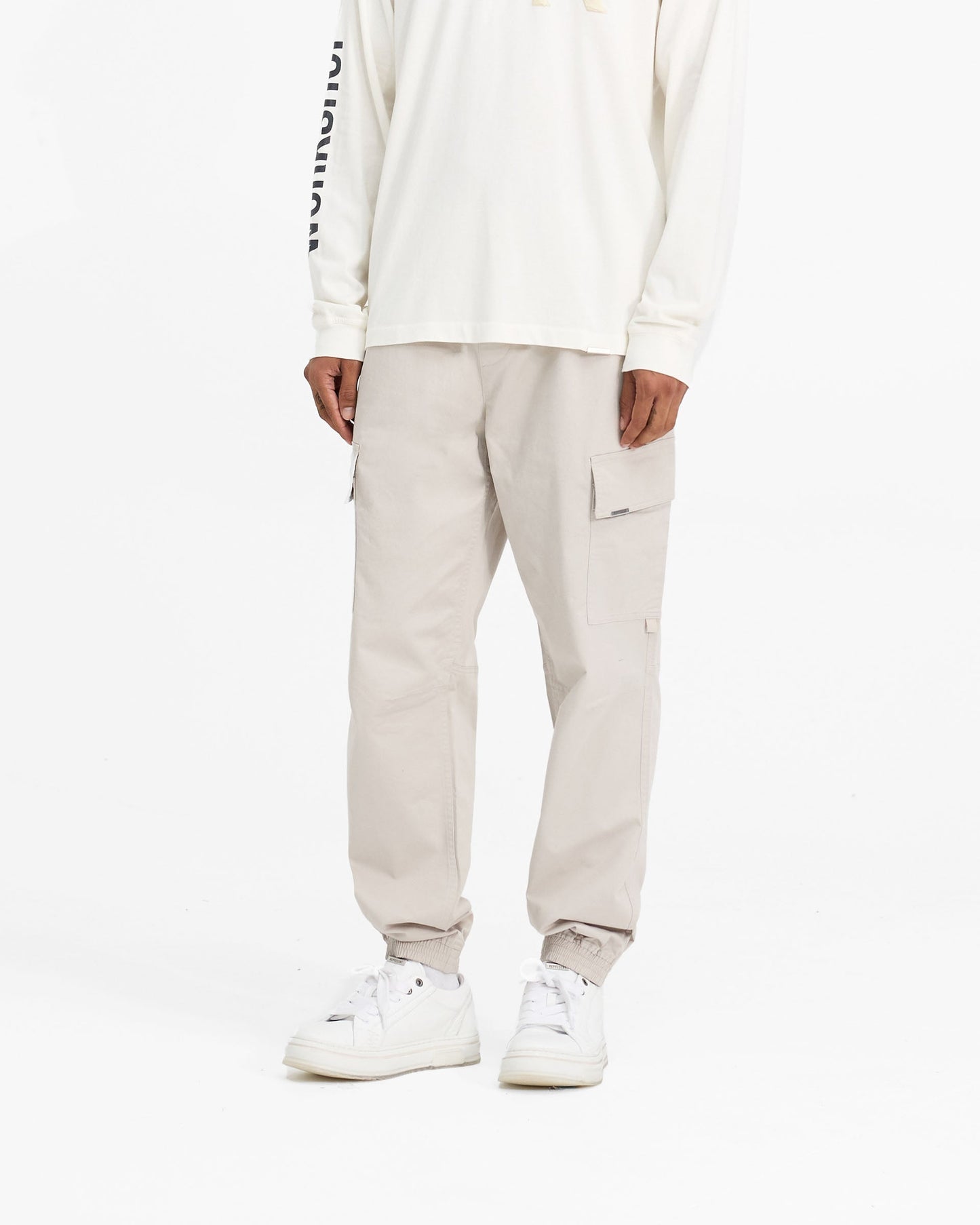 Cuffed Cargo Pant - Stone