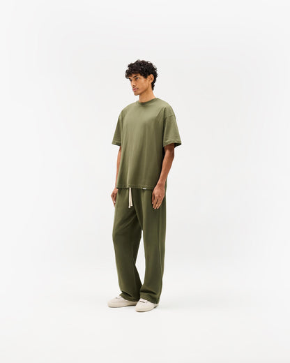 Initial Oversized T-Shirt - Army Green