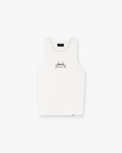 Represent X Metallica Local Crew Vest - Flat White