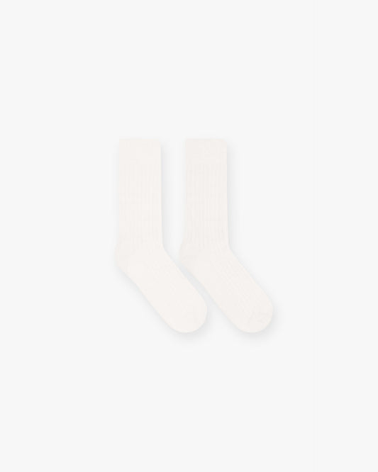 Initial Socks - Flat White