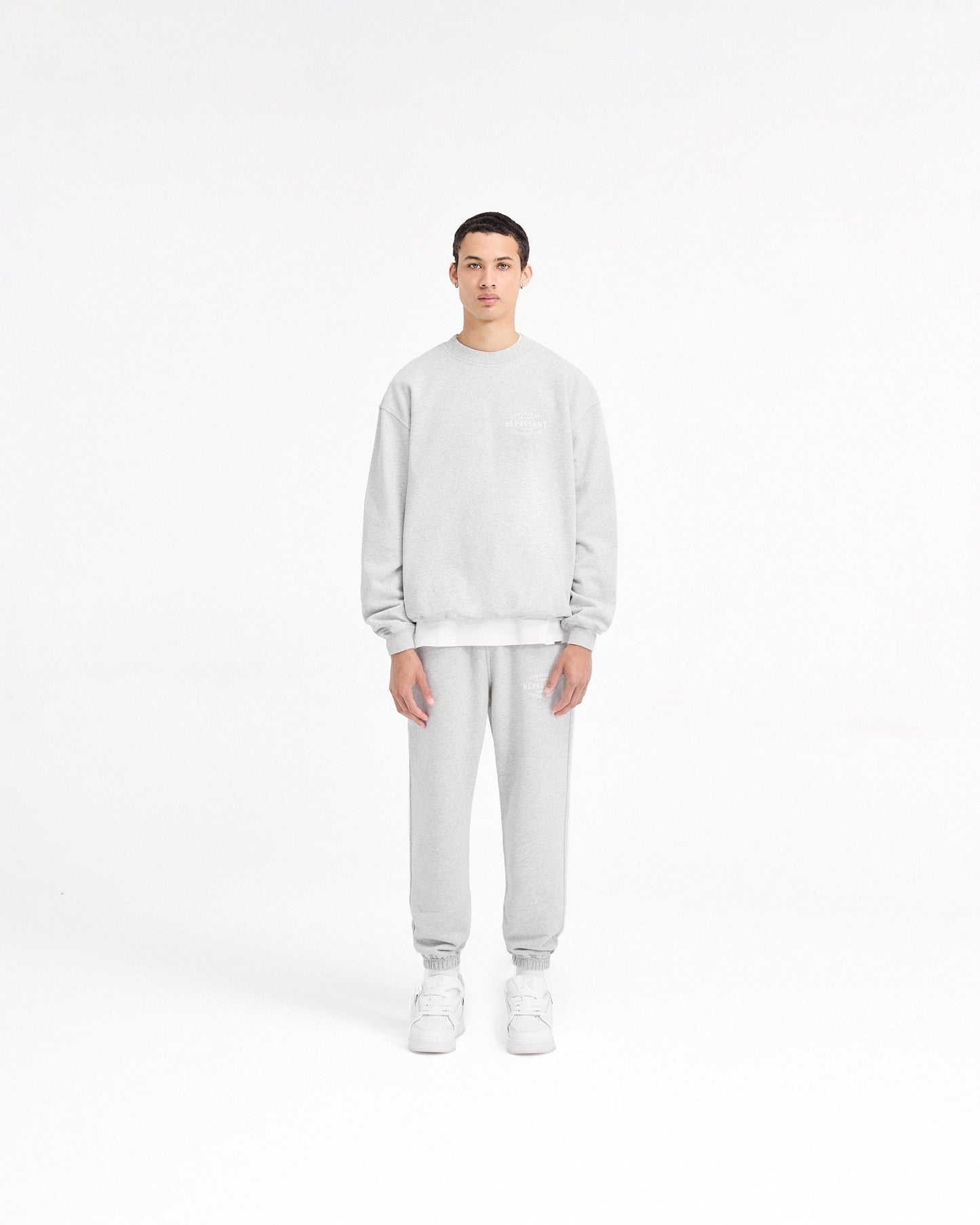 Represent Owners Club Stamp Sweater - Ash Grey