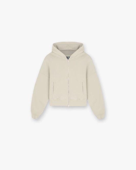 Initial Oversized Crop Hoodie - Storm