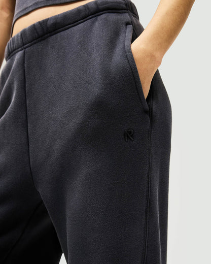 Initial Twisted Seam Jogger - Washed Black