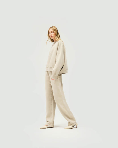 Initial V Notch Sweater - Storm