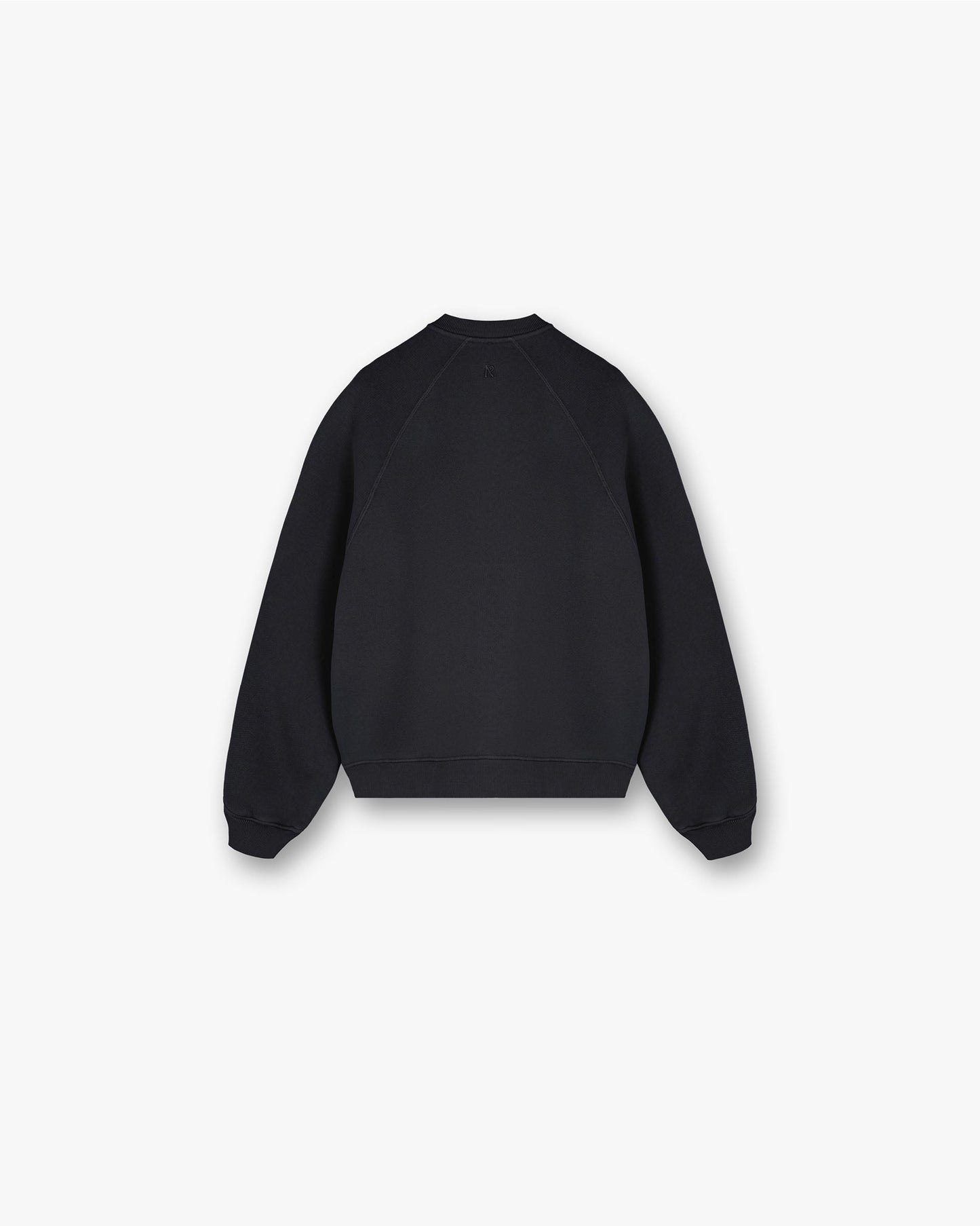 Initial V Notch Sweater - Washed Black