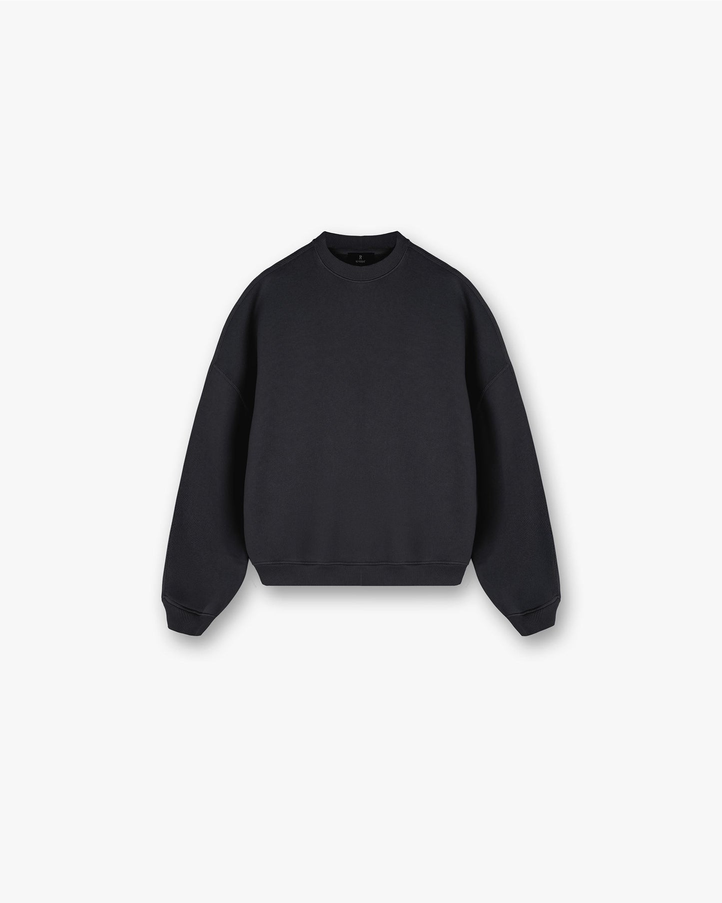Initial V Notch Sweater - Washed Black