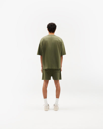 Initial Boxy T-Shirt - Army Green