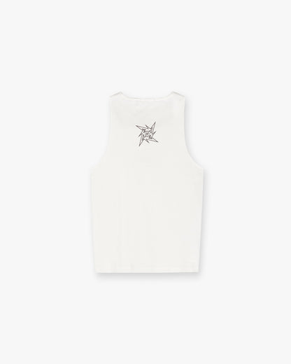 Represent X Metallica Local Crew Vest - Flat White