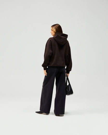 Owners Club Boyfriend Hoodie - Black Coffee