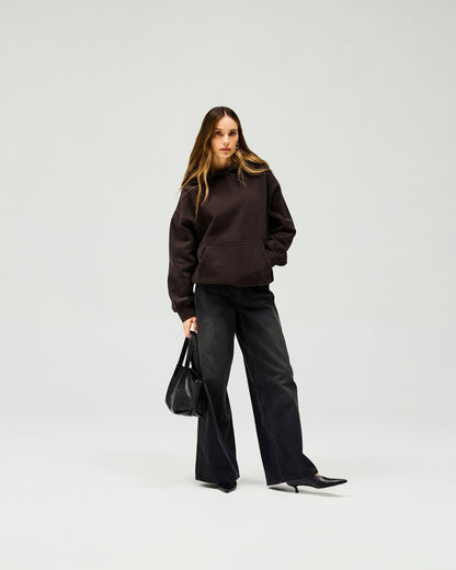 Owners Club Boyfriend Hoodie - Black Coffee