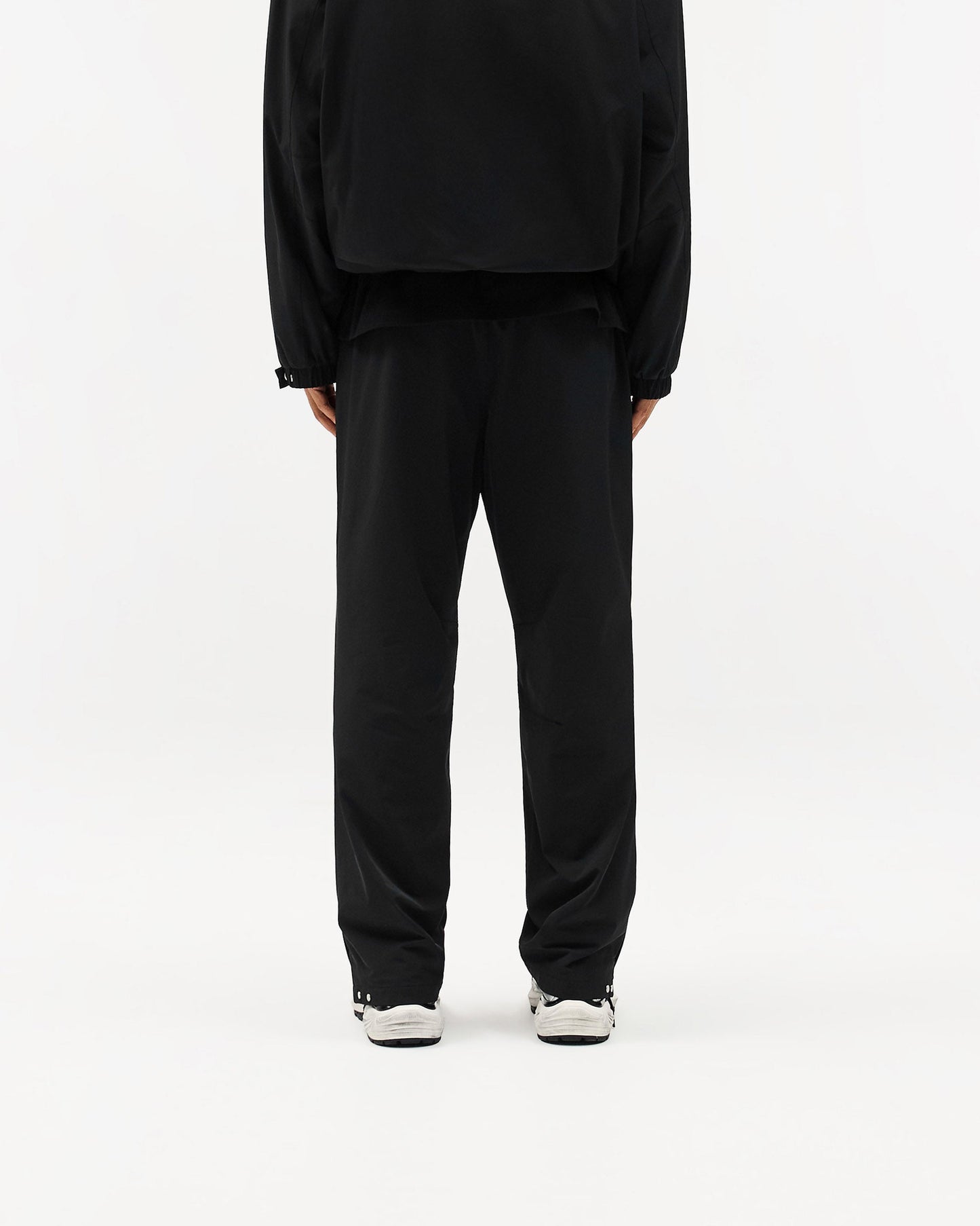 Initial Nylon Track Pant - Black