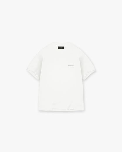 Block Logo T-Shirt - Flat White