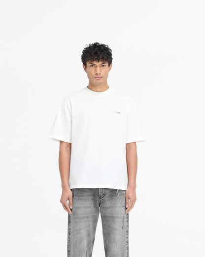 Block Logo T-Shirt - Flat White