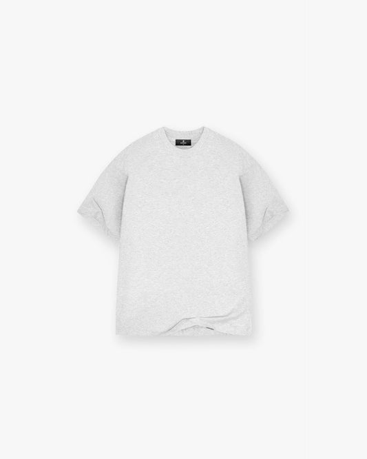 Initial Oversized T-Shirt - Ice Grey Marl
