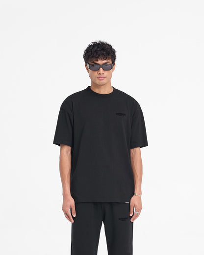 Represent Owners Club Flocked T-Shirt - Black