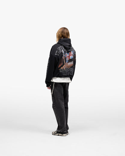 Represent X Iron Maiden Steed Hoodie - Stained Black