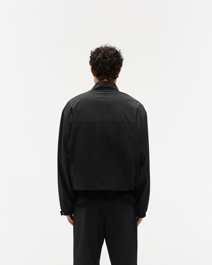 Initial Nylon Track Jacket - Black