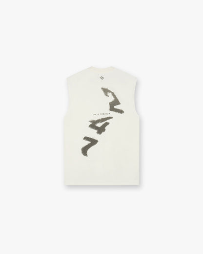 247 Motion Oversized Tank - Flat White