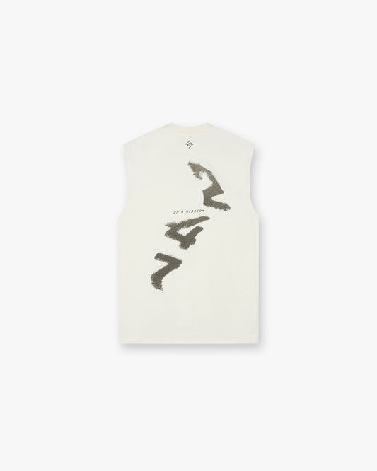247 Motion Oversized Tank - Flat White