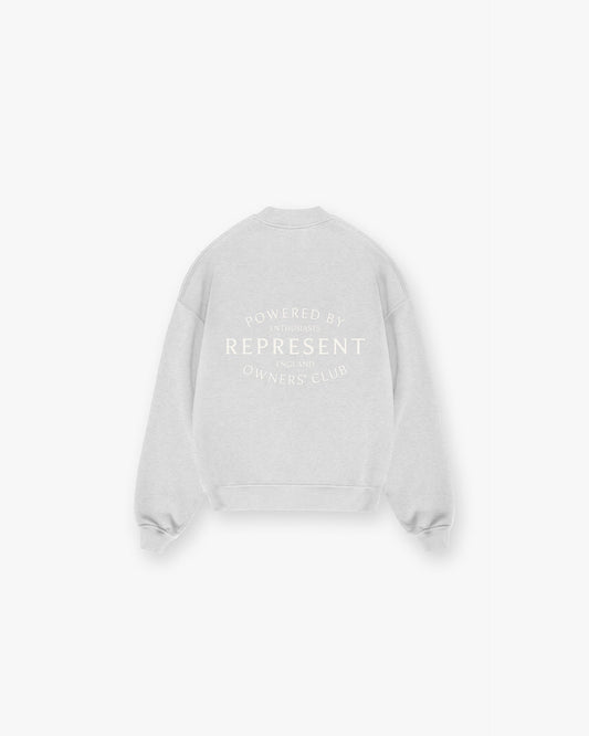Represent Owners Club Stamp Sweater - Ash Grey